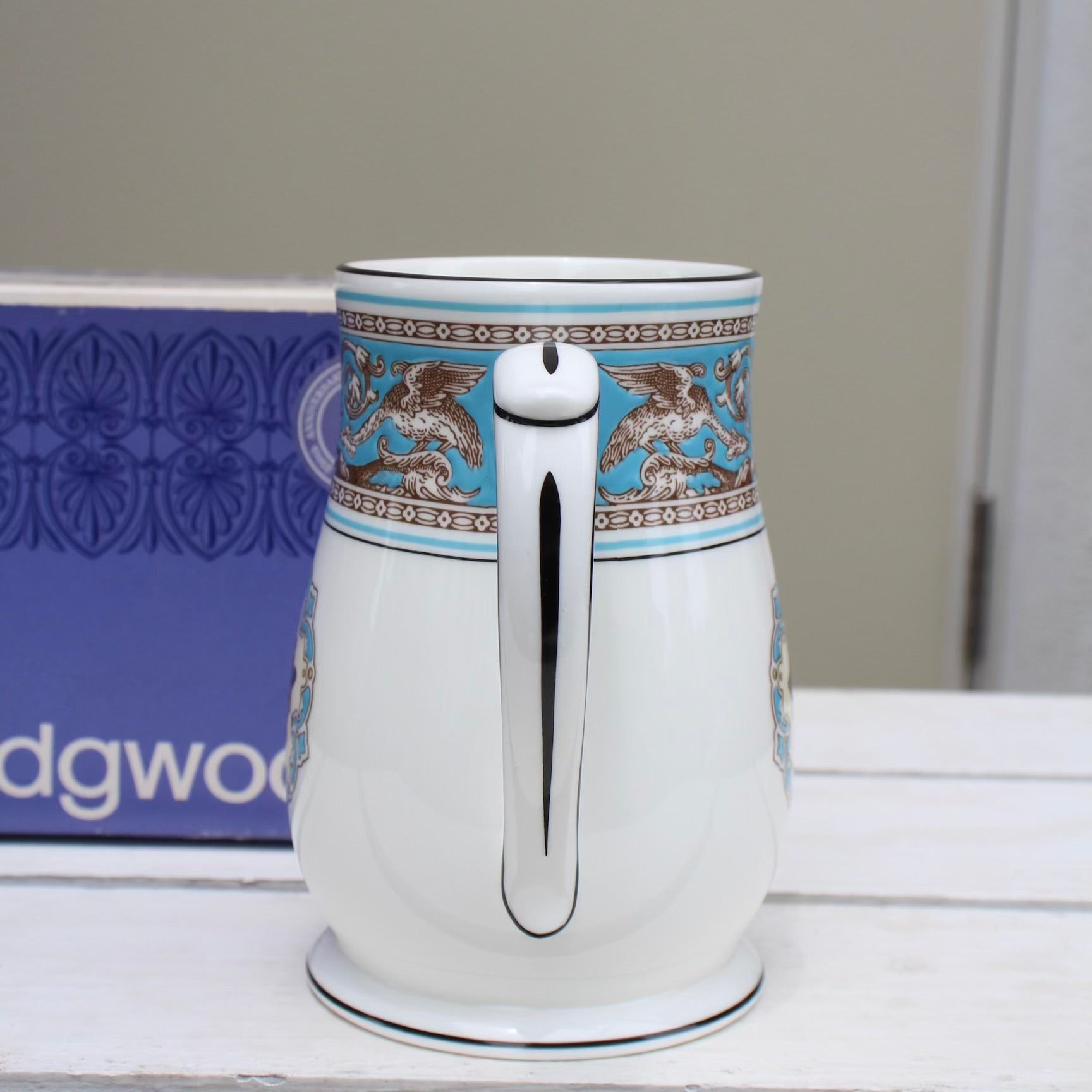 ウェッジウッド / WEDGWOOD キリンビールビアマグ ターコイズ・フロレンティーン / Turquoise Florentine  ヴィンテージ