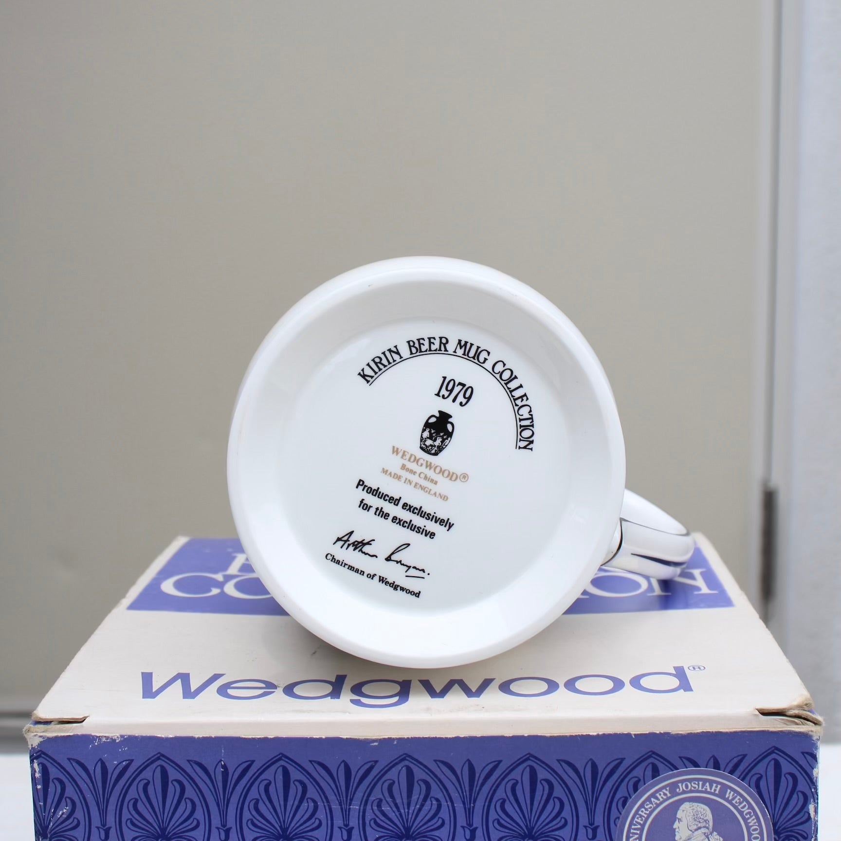 ウェッジウッド / WEDGWOOD キリンビールビアマグ ターコイズ・フロレンティーン / Turquoise Florentine  ヴィンテージ