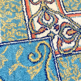 SARAY HALI ラグ 絨毯 敷物 小 ブルー 玄関マット サライ 中古