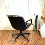 ノル / Knoll ポロックチェア / Pollock Exective Chair 【5スターベース】 ブラウン ヴィテージ