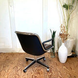ノル / Knoll ポロックチェア / Pollock Exective Chair 【4スターベース】 ブラウン ヴィテージ