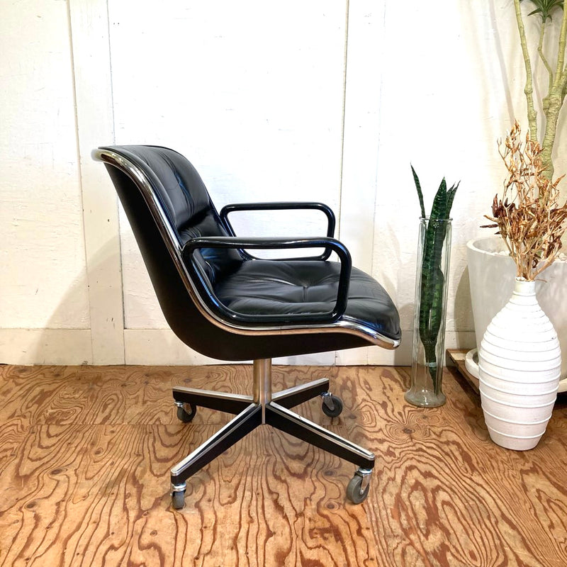 ノル / Knoll ポロックチェア / Pollock Exective Chair 4スターベース ブラック ヴィテージ