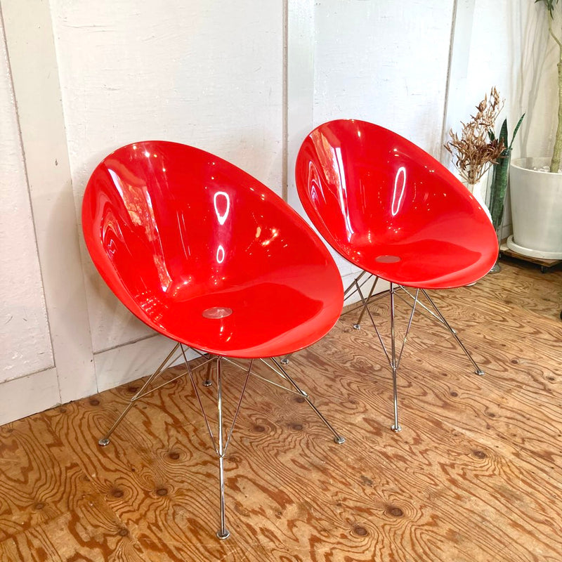 カルテル / Kartell エロエスチェア / Ero|S| 4本脚 フィリップ・スタルク レッド 中古