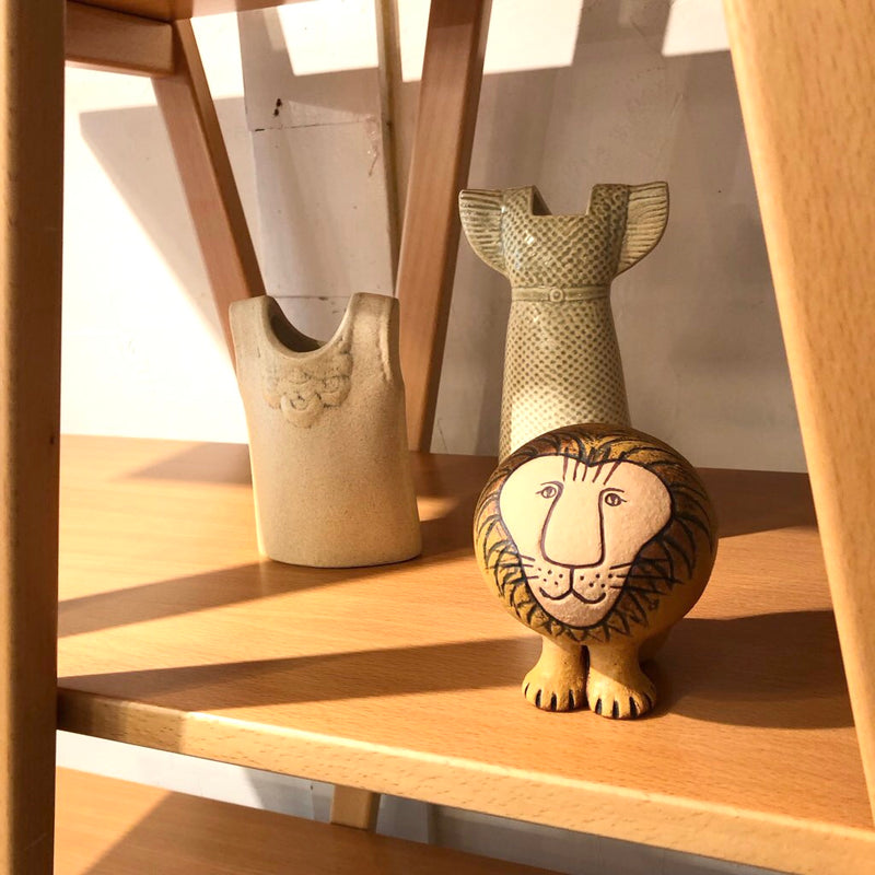 リサ・ラーソン/ Lisa Larson ライオン セミミディアム AFRICAシリーズ 陶器 中古