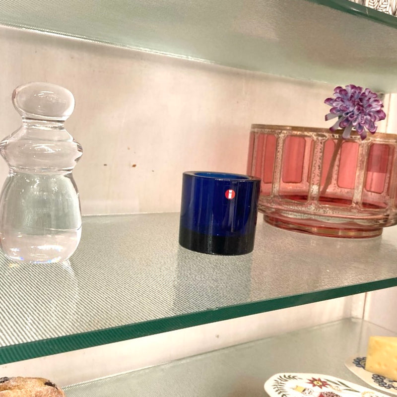 イッタラ / iittala kivi マリメッココラボ キャンドルホルダー ブルー 中古