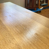 ナラ無垢材＆スチールベースのダイニングテーブル  幅160  中古