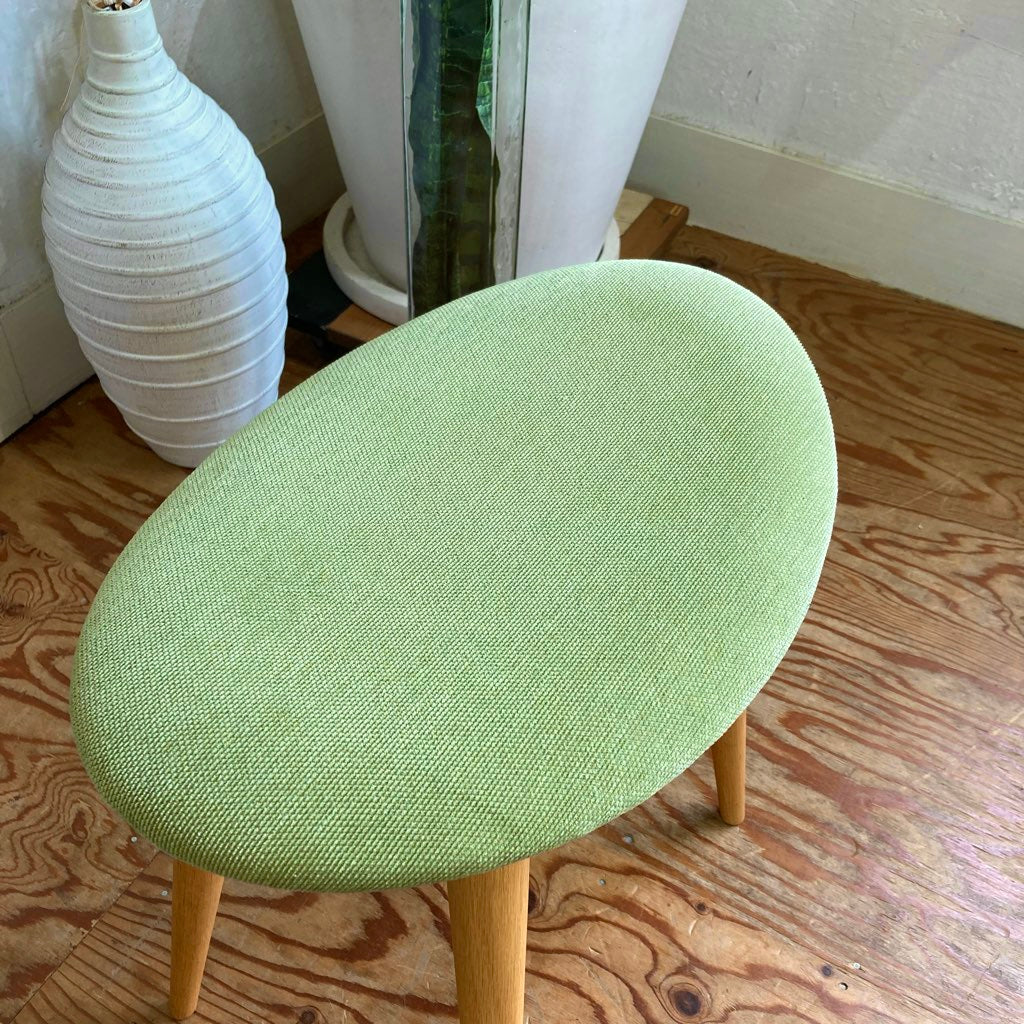 柏木工 / KASHIWA スツール 張座 EC16A グリーン 中古