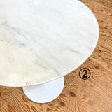 チューリップテーブル コーヒーテーブル M 直径60cm 大理石天板 エーロサーリネン ラウンド ヴィンテージ