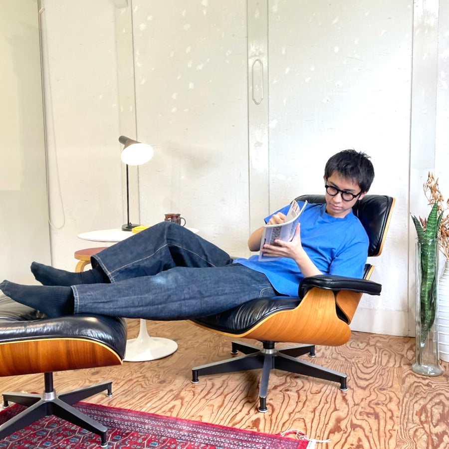 極美品 保証書有 50周年記念モデル イームズ ラウンジチェアセット