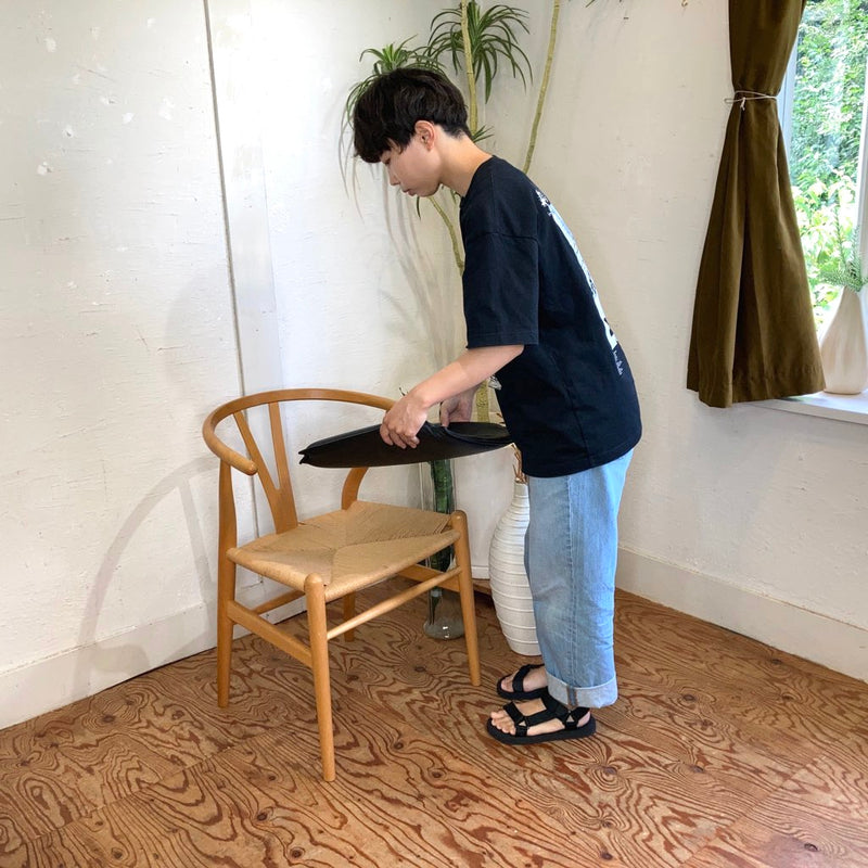 カールハンセン＆サン /  Carl Hansen & Søn CU CH24 Yチェア専用 チェアパッド レザークッション ブラック 中古