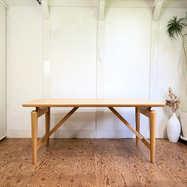 柏木工 ダイニングテーブル 無垢ナラ材 中古 飛騨高山 北欧スタイル