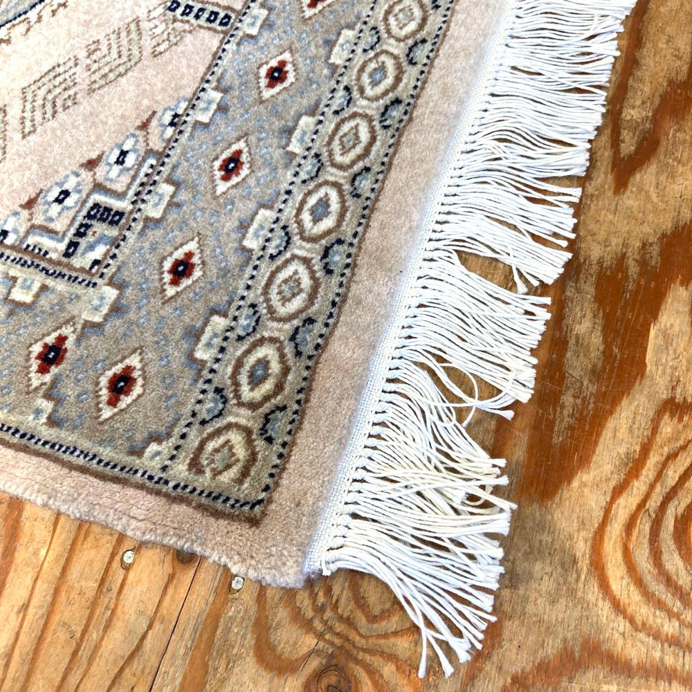 手織りペルシャ絨毯 新品 カシュガイ 高級ラグ 115× 74cm 玄関サイズ