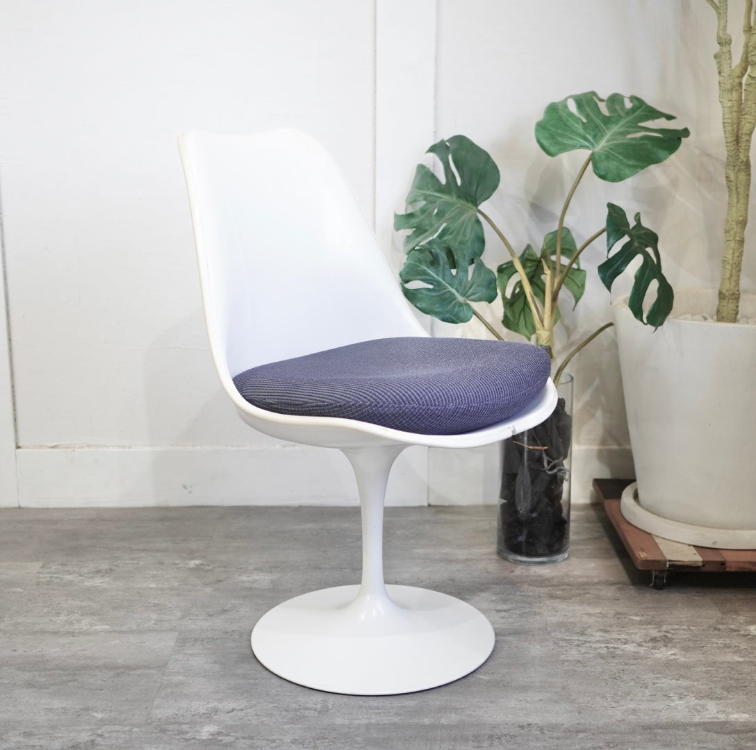 ノール / Knoll チューリップチェア 【ブルー】 ダイニングチェア エーロ・サーリネン ヴィンテージ