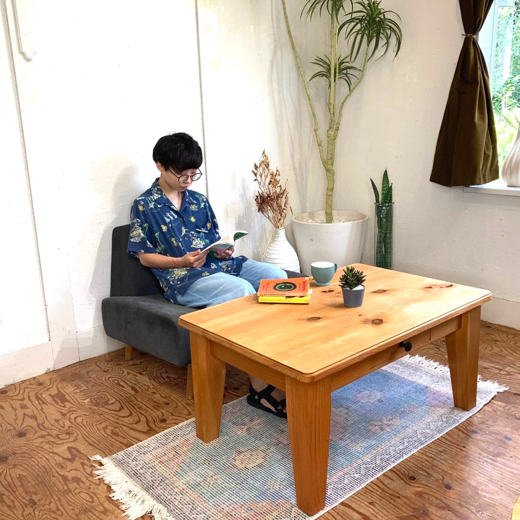 RUSTIC TWENTY SEVEN パイン無垢材 ローテーブル リビングテーブル 中古
