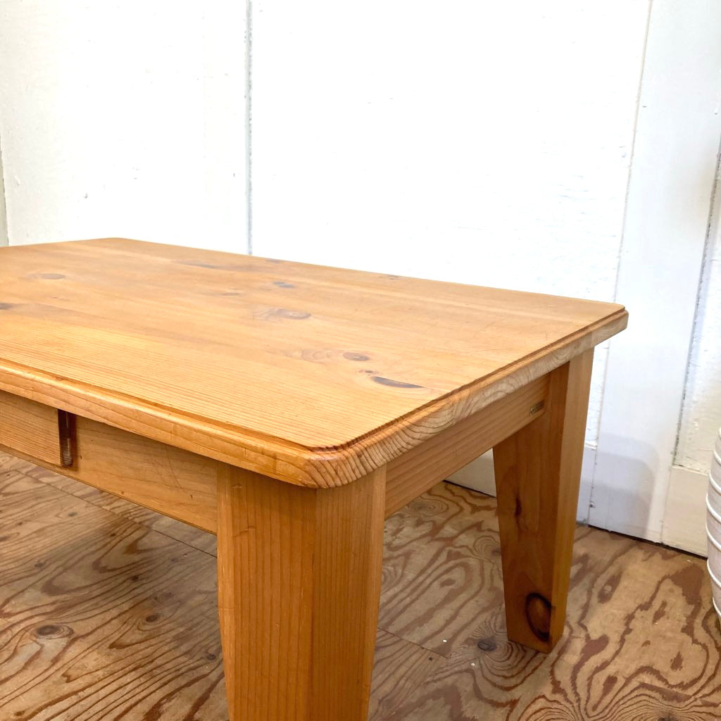 RUSTIC TWENTY SEVEN パイン無垢材 ローテーブル リビングテーブル 中古