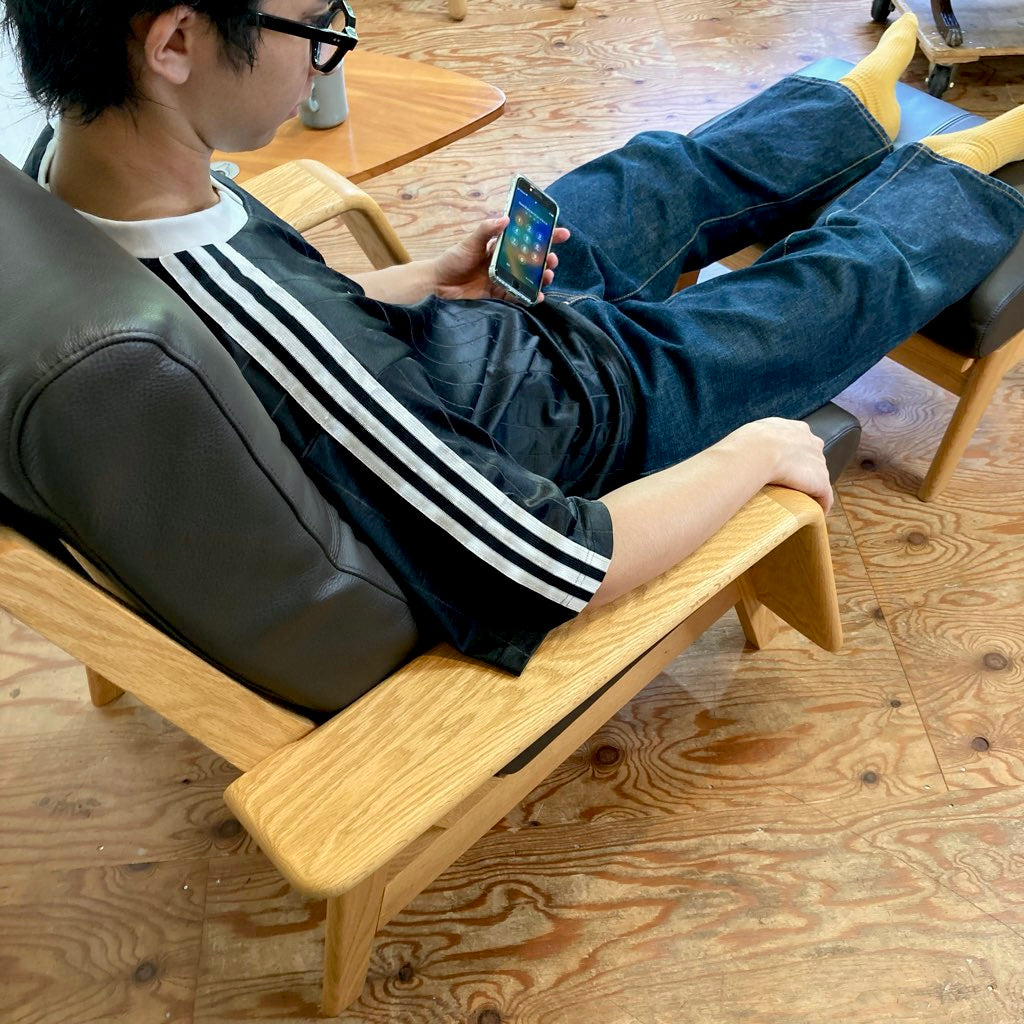 丸庄 VIBORG ハイバック ソファ 080 ＆ オットマン セット  1人掛け 展示品