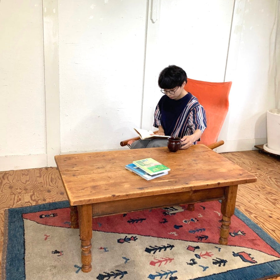 オールドパイン 英国 アンティーク コーヒー センター ローテーブル