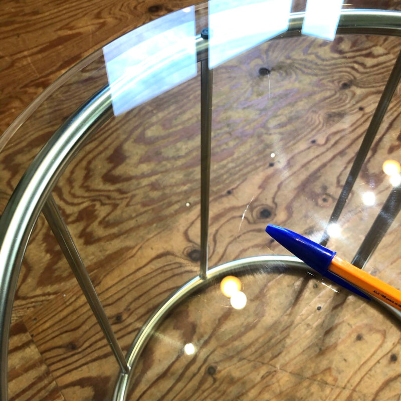 フクラ / HUKLA TMRC ガラスサイドテーブル Sサイズ 展示品