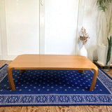 Tendo / 天童木工 プライウッド座卓 ケヤキ板目 ナチュラル 乾三郎  和テーブル 中古