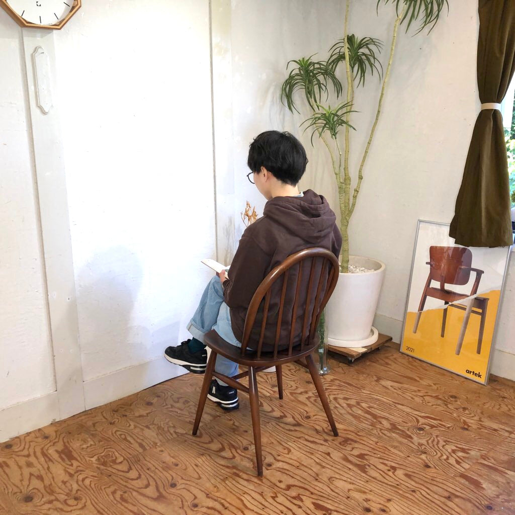アーコール / ERCOL フープバックチェア ダイニングチェア 中古