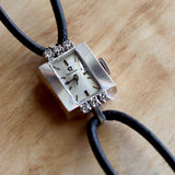 オメガ / OMEGA  レディース時計【59】スクウェア 6Pダイヤ 手巻き アンティーク腕時計 ヴィンテージ