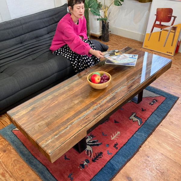 送料込み　神代　楡　ニレ　センターテーブル　銘木　無垢材　番号27 送料込み神代楡ニレセンターテーブル銘木無垢材番号27