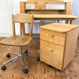 飛騨産業 そうせき デスクセット 学習机 チェア ワゴン 踏み台 中古　