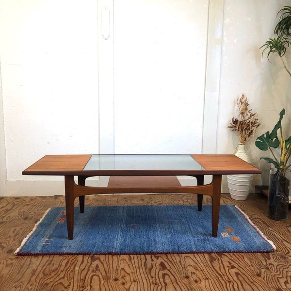 85565★G-PLAN チューリップテーブル センターテーブル ガラス チーク 85565☆G-PLAN チューリップテーブル センターテーブル ガラス