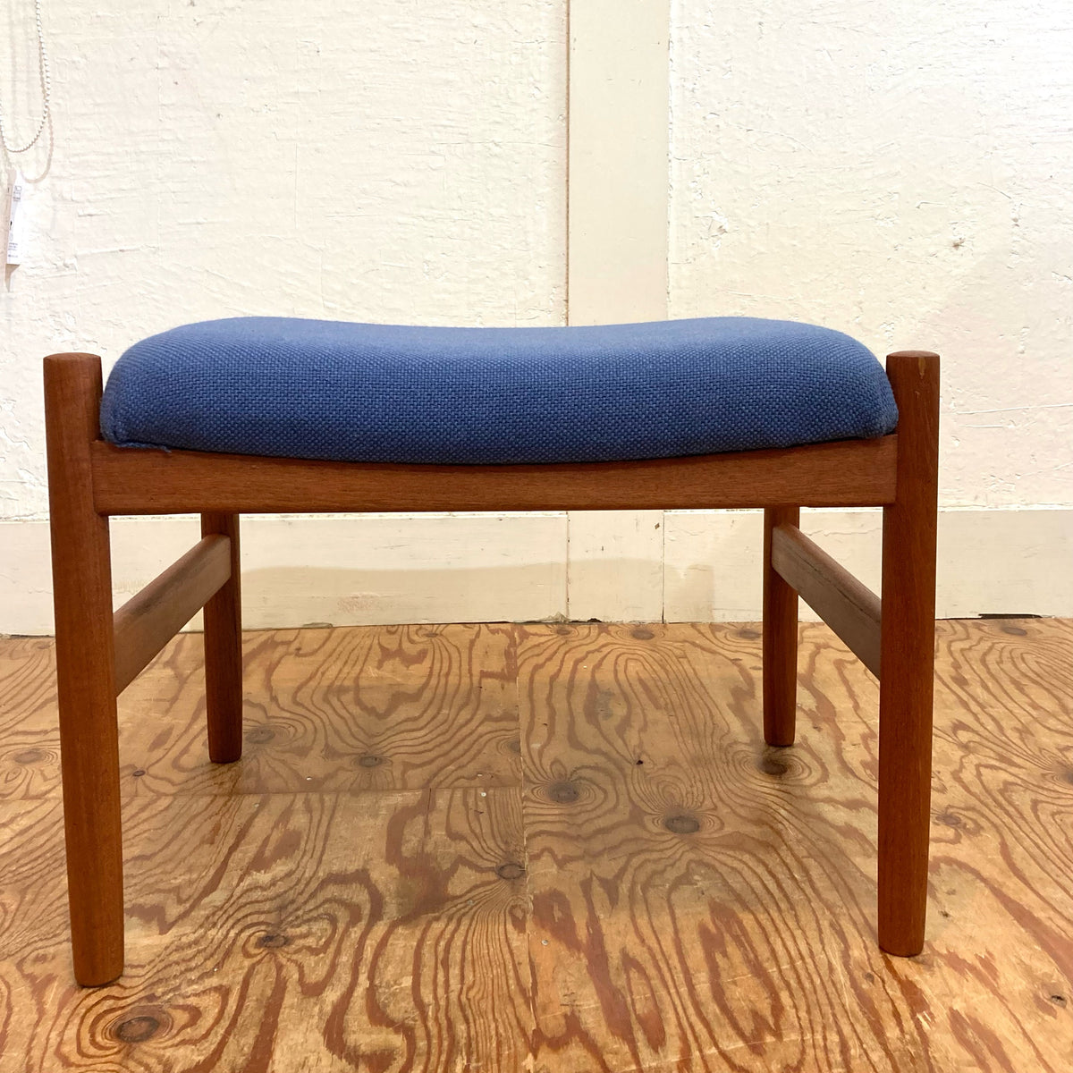 Spottrup Mobelfabrik スツール 小 ブルー 北欧 ヴィンテージ 中古 