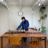 カリモク家具 / karimoku ダイニングテーブル 180cm ウォールナット無垢材 中古