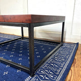 一枚板のリビングテーブル ブビンガ 無垢材 リメイク家具 再生家具 リバイブモブラープロジェクト