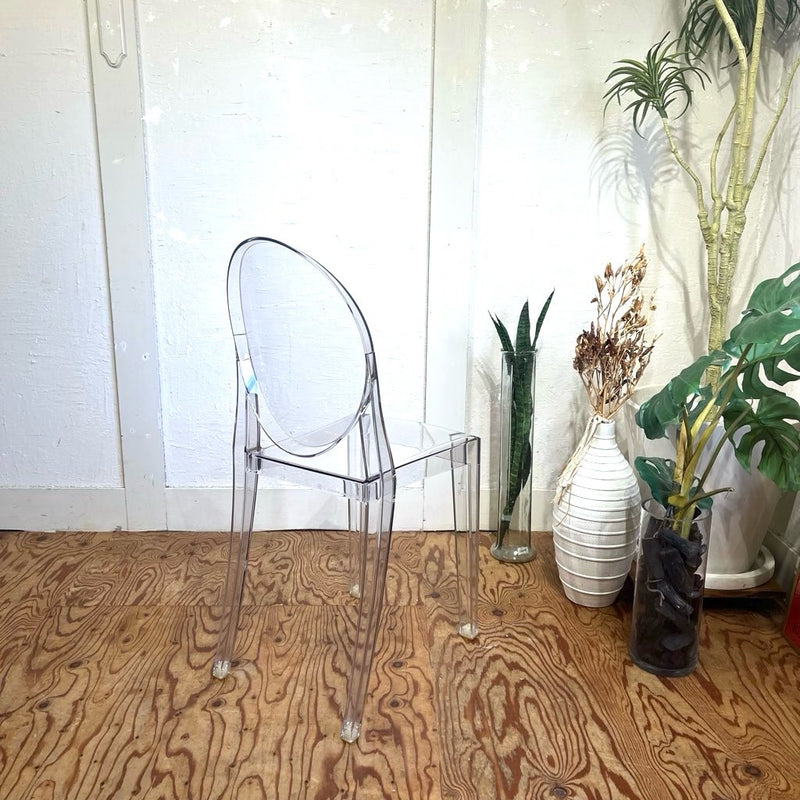 カルテル / Kartell ビクトリアゴーストチェア フィリップ・スタルク  クリア 中古