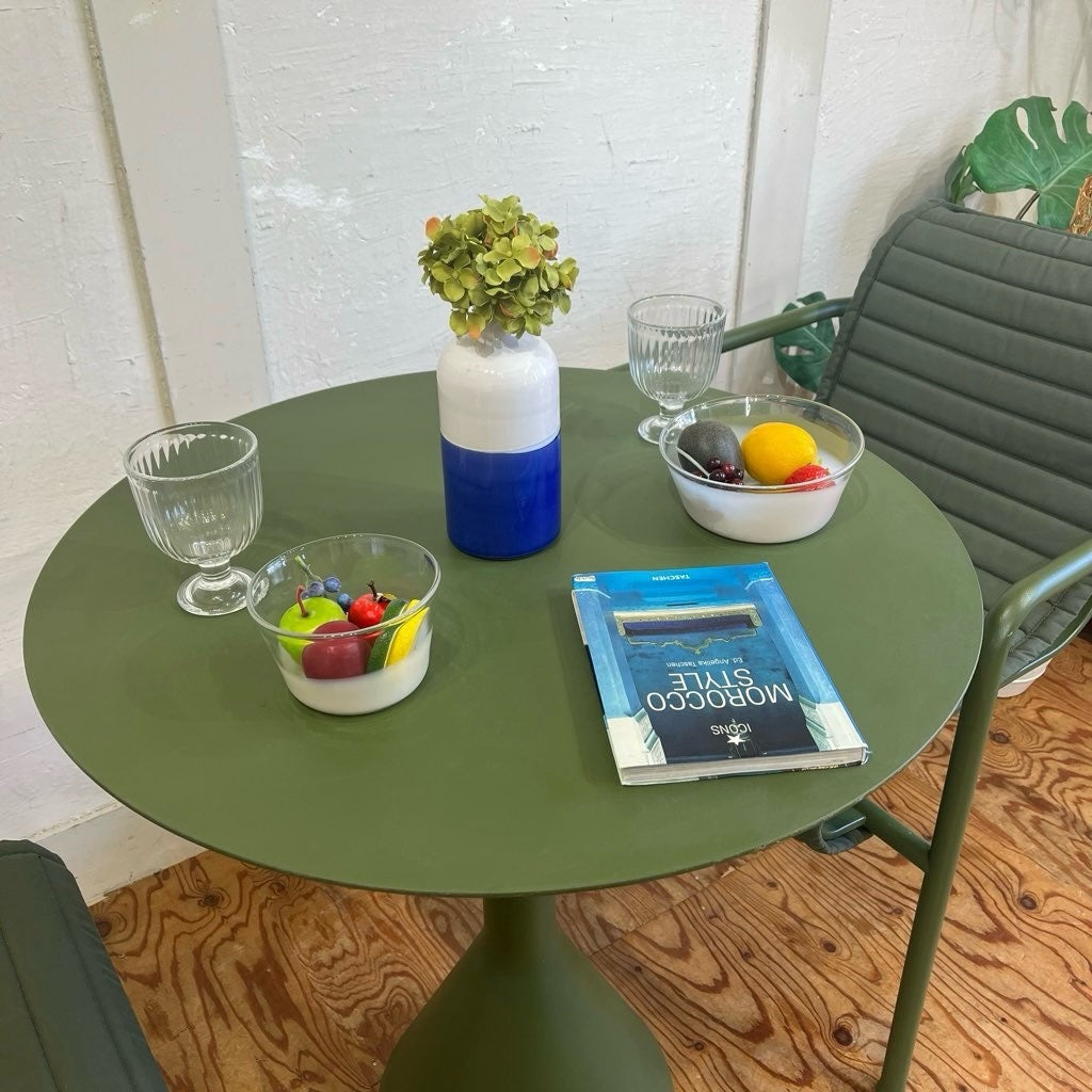 ヘイ / HAY パリサード/PALISSADE CONE TABLE オリーブグリーン ラウンドテーブル 中古