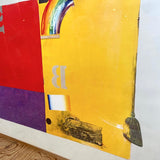 【5】ジャスパージョーンズ/Jasper Johns 1964-1965 ポスター  155×73 木枠 ヴィンテージ