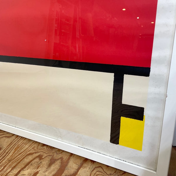 【6】ピエト・モンドリアン/Piet Mondrian ポスター コンポジション 73×73 白木枠 ヴィンテージ