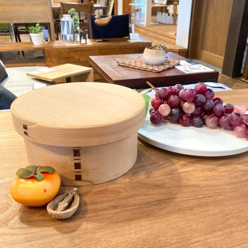 大館工芸社 曲げわっぱ 6寸 2号 未使用品 弁当箱 天然木 無塗装 中古 