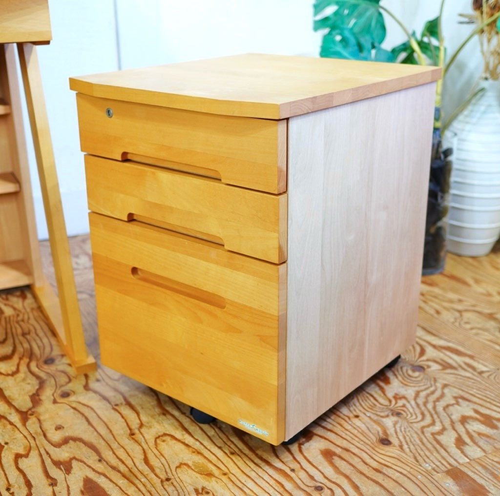 R217 Hotta Woody 天然木 勉強机3点セット幅100cm Used
