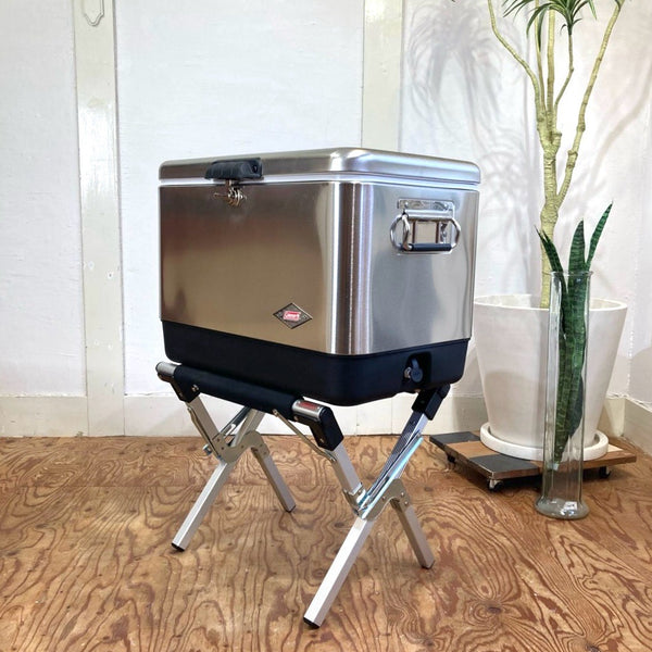Coleman - コールマンスチールベルトクーラー　クーラースタンドセット スチールベルトクーラー（ミッドナイト）｜Colemanの名作に