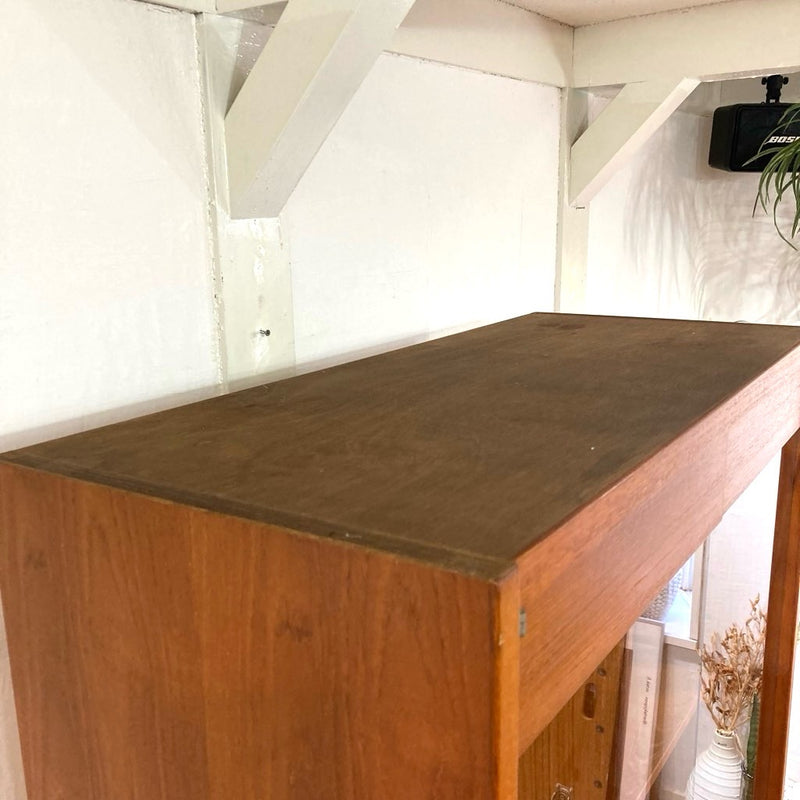 ブックシェルフ 食器棚 カップボード キャビネット チーク材 ジャパンヴィンテージ