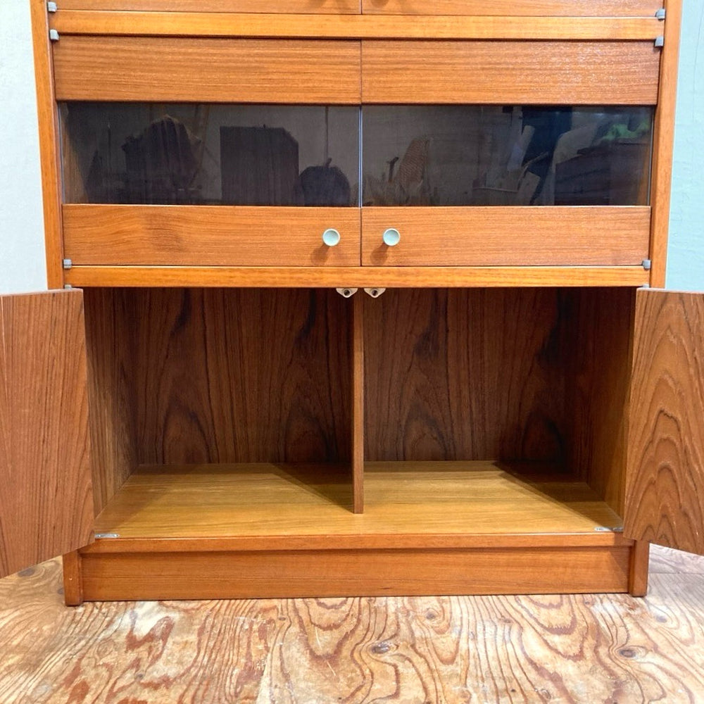 希少 チークカップボード下部のみ食器棚キャビネット