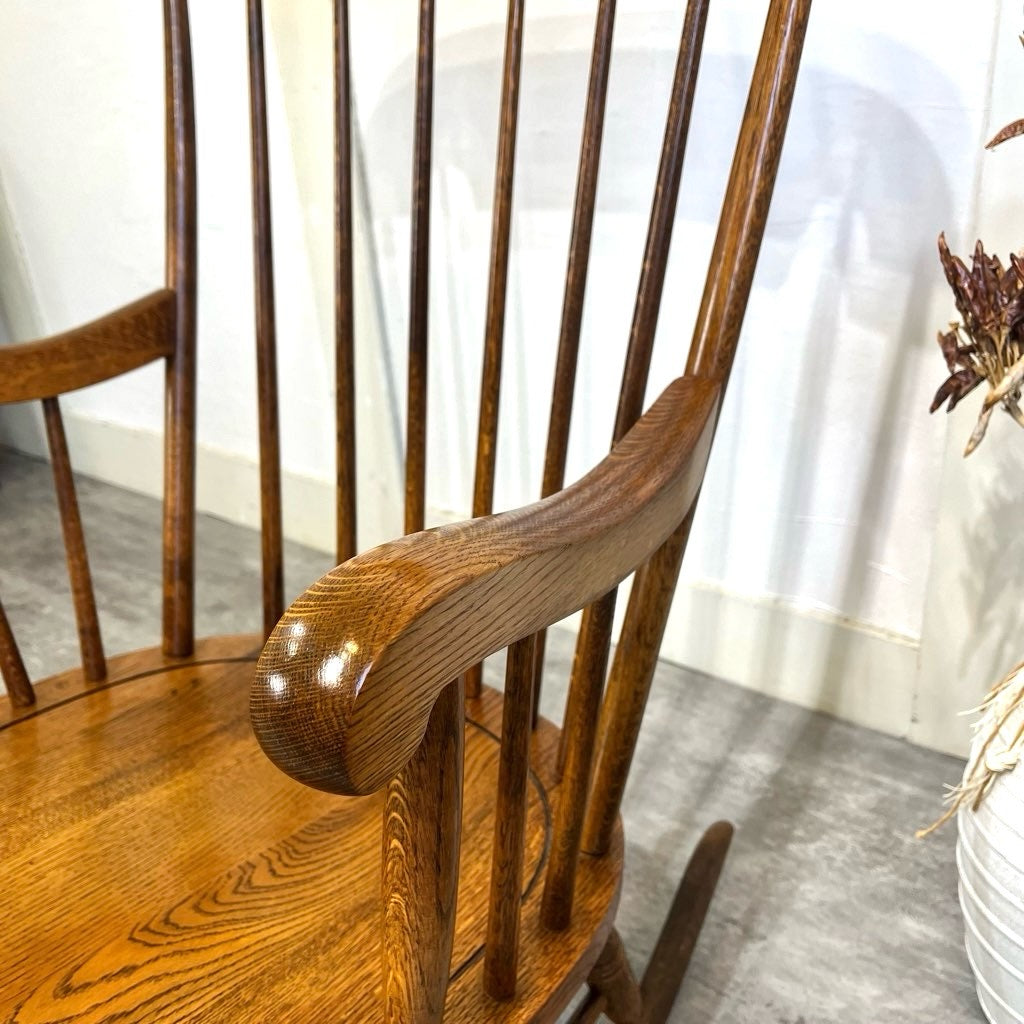 飛騨産業 / HIDA 穂高 ロッキングチェア キツツキマーク 中古