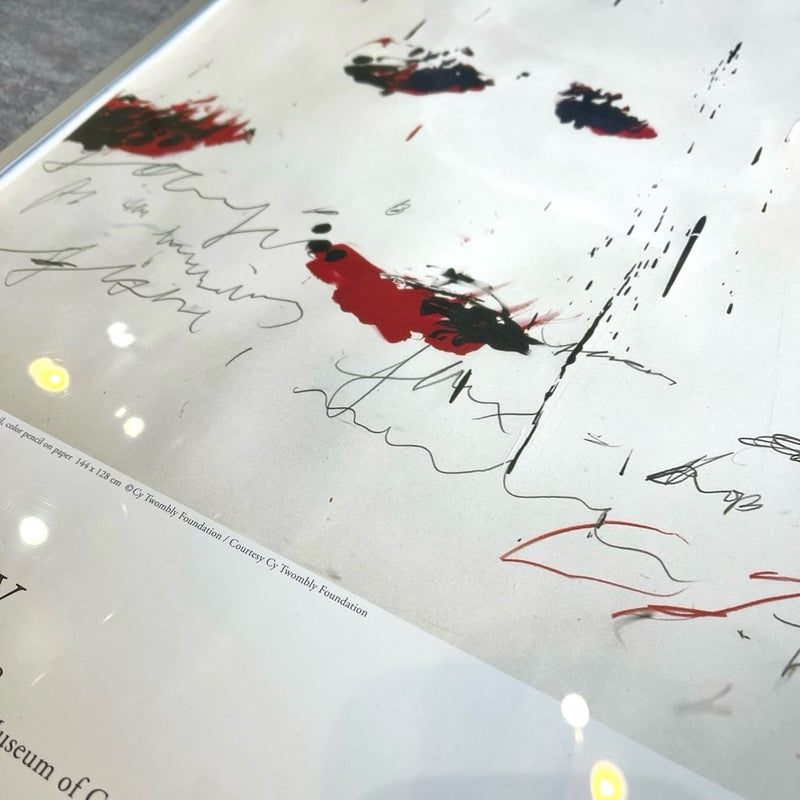 サイトゥオンブリー 「紙の作品50年の軌跡」 展示会 ポスター 2015年 アルミフレーム枠 中古