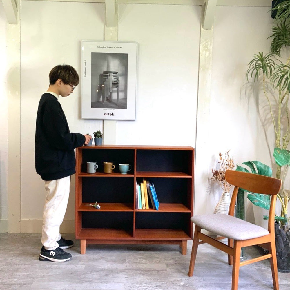 Teak Book Shelf / チーク ブックシェルフ キャビネット « 過去販売商品 « キャビネット・シェルフ « VINTAGE «  ビンテージ北欧家具・修理｜DECO-BOCO