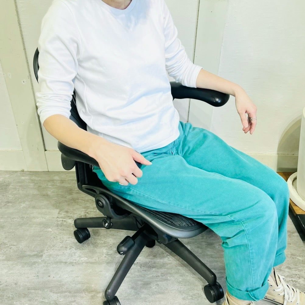 ハーマンミラー / HermanMiller アーロンチェア / Aeron Chairs クラシック ランバーサポート Size A フル装備 中古