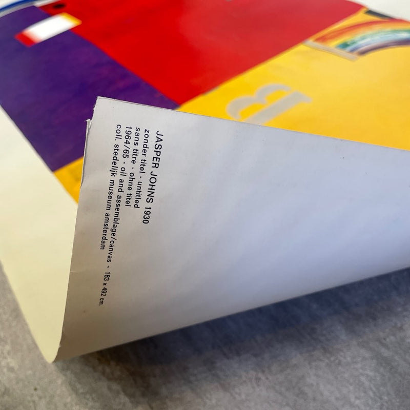 ジャスパージョーンズ/Jasper Johns 1964-1965 ポスター  152×69 枠無しポスターのみ ヴィンテージ