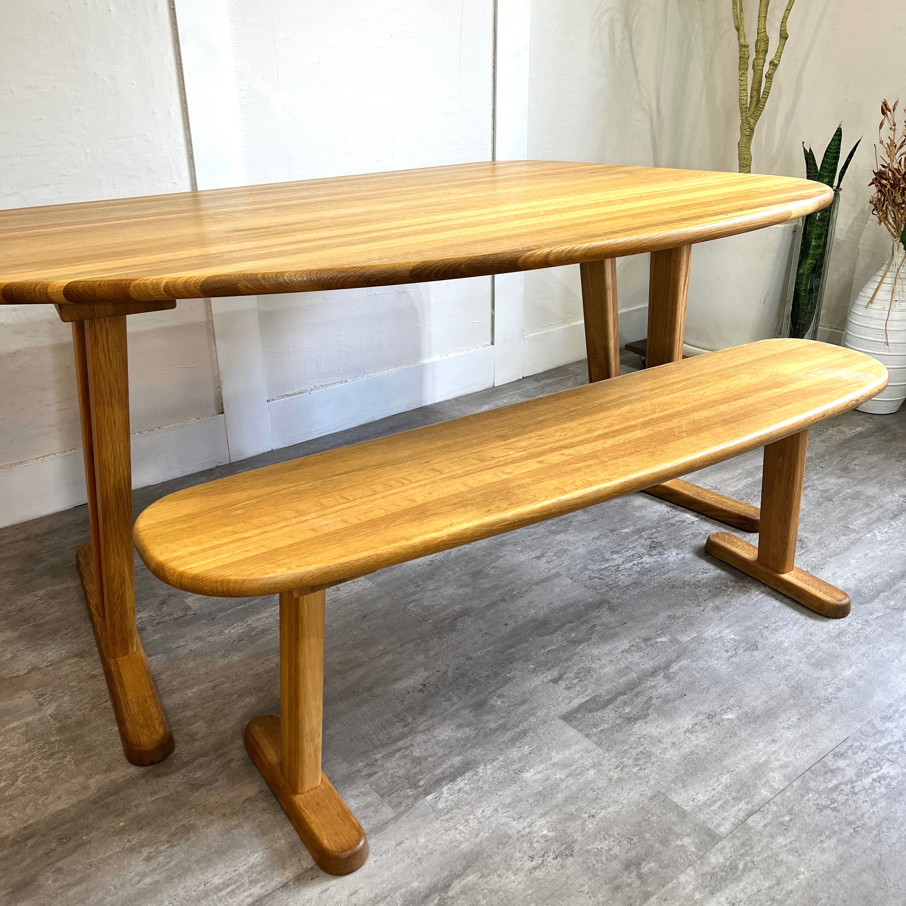 飛騨産業 / HIDA  バゲット / baguetteシリーズ ダイニング4点セット テーブル チェア ベンチ