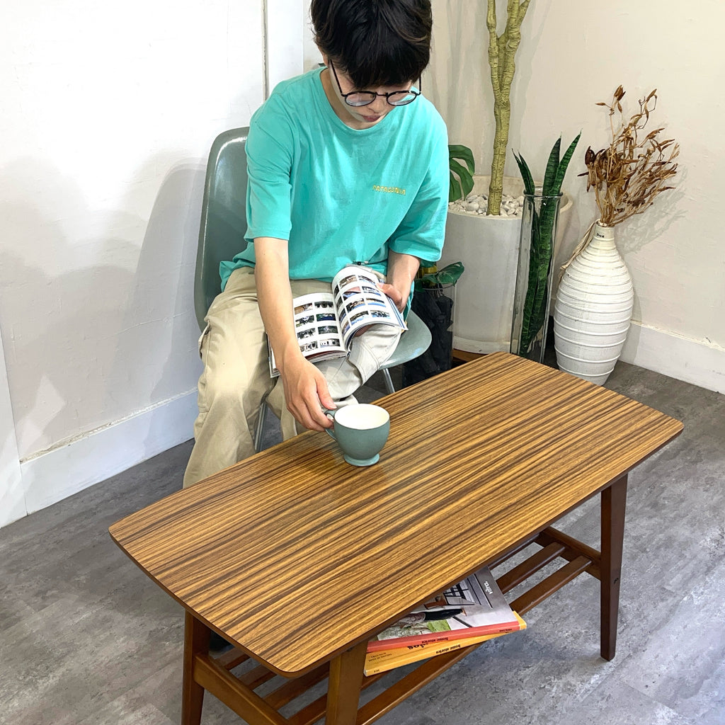 カリモク / karimoku リビングテーブル ウォールナット色 ローテーブル ミッドセンチュリー 中古 センターテーブル 小さめ – Restyle