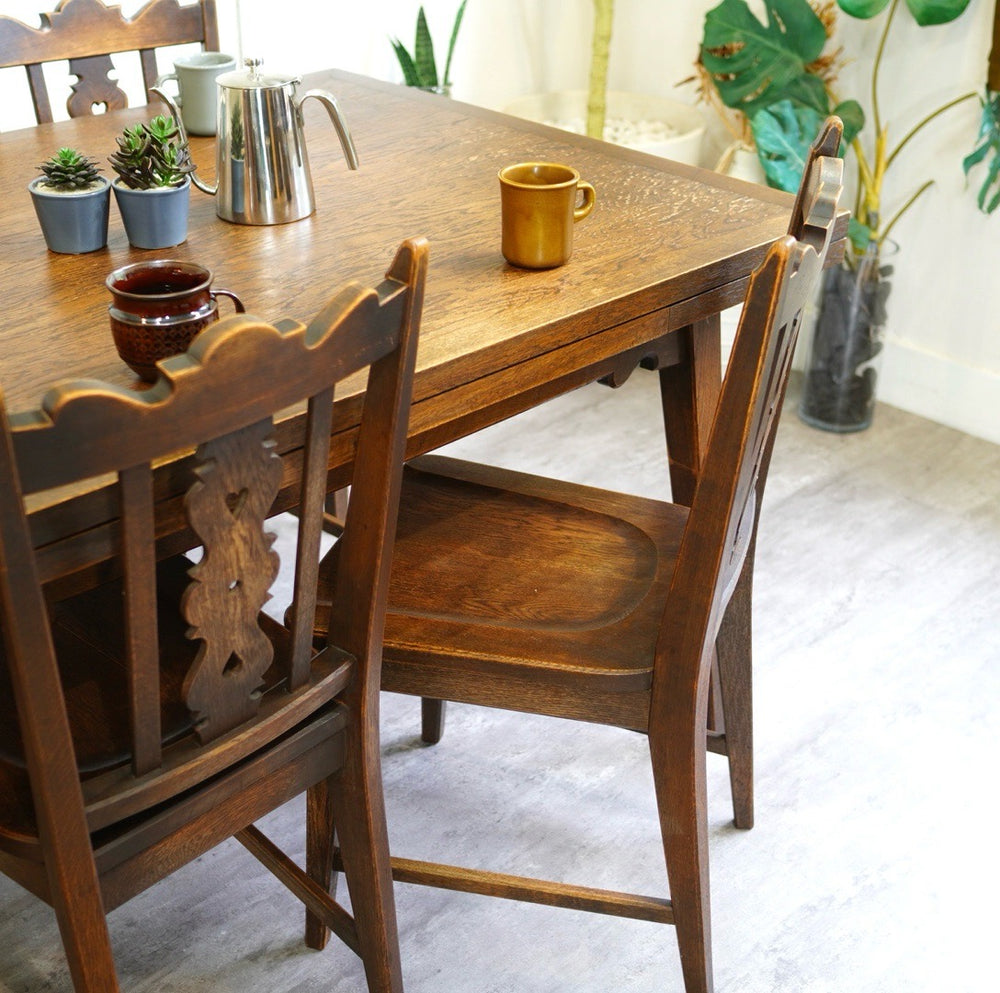 ECK135 永田良介商店 81型 ドレスチェア 17.6万 神戸洋家具 ナラ材