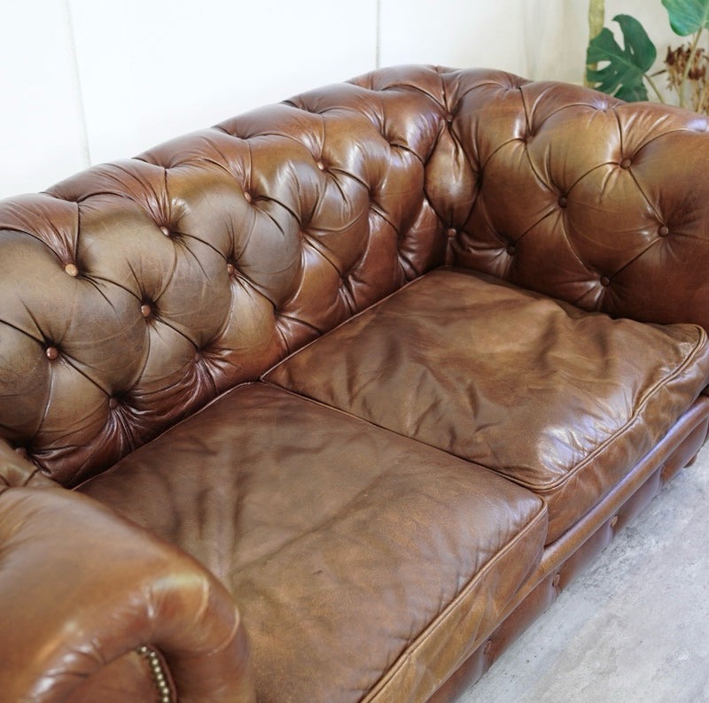 HALO（ハロー）】KENSINGTON 2P SOFA BIKERTAN｜ヴィンテージ