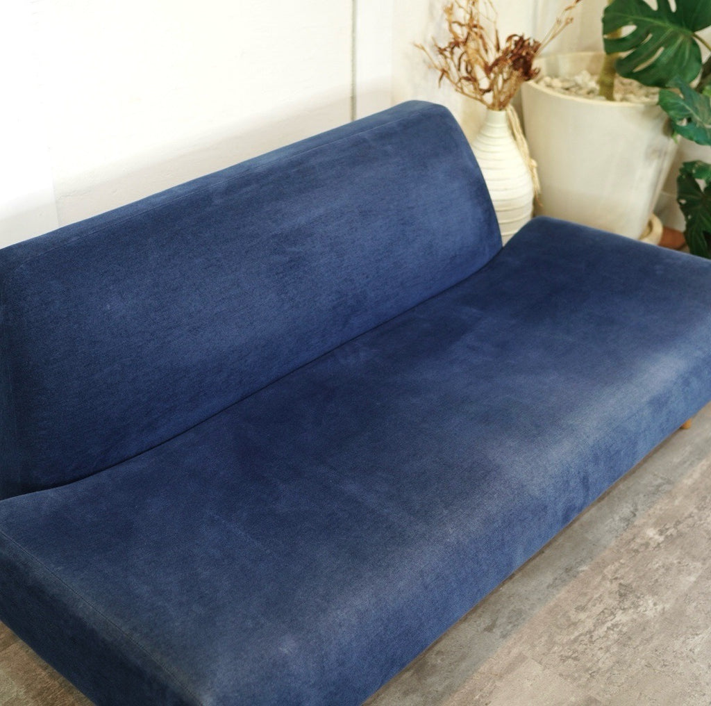 IDEE AO SOFA 青布張り2人掛けソファー『中古美品』